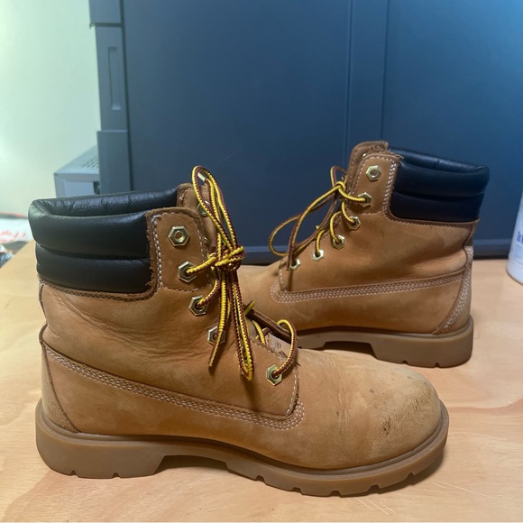 Timberland Original Boots Women's 6" Leather Waterproof Size 8 Wheat Tan - Picture 4 of 5